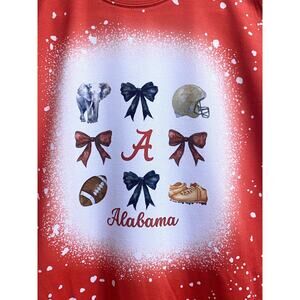 Girls Red Alabama Shirt Sz 12 Football Team Spirit